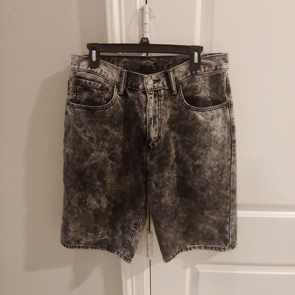 Levi's | Shorts | Levis 569 Black Acid Wash Shorts Mens 32 X 2 | Poshmark